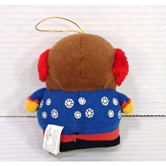 Rare South Park Eric Cartman Christmas Ornament 2007 Plush 3" Holiday Decor - Picture 2 of 2